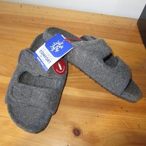 Wool Blend Dearfoams Memory Foam Sandals Men's S L XL NEW Maddox